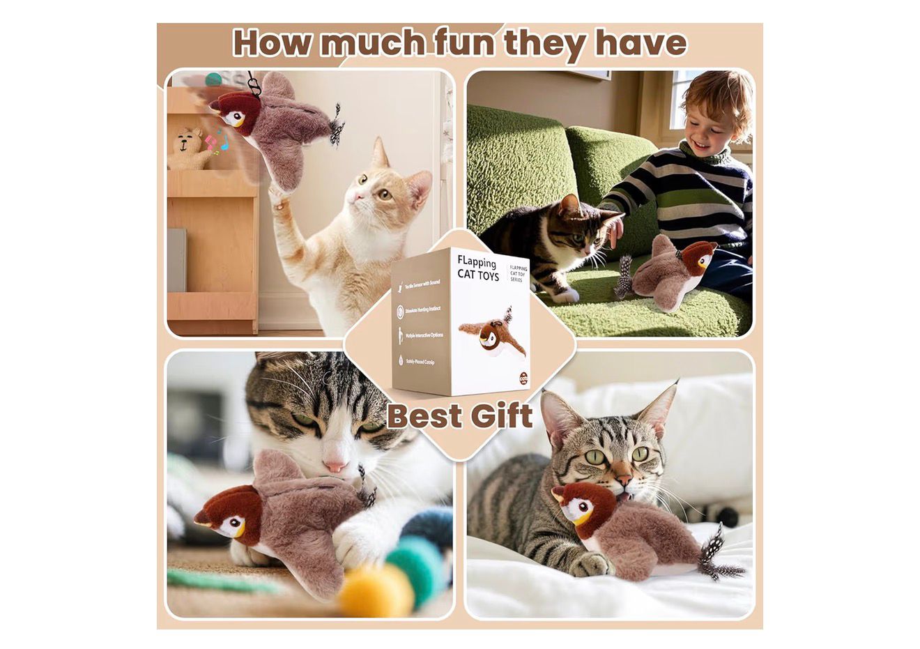 Flappy Bird Cat Toy